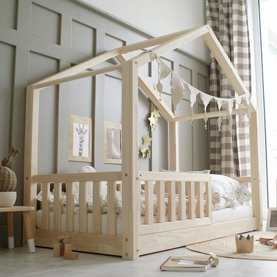 Raj postelí HouseBed Kodaň PLZ prírodné prevedenie