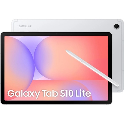 Таблет Samsung Galaxy Tab S10 Lite (SM-X406BZSREUE)(сребрист), 5G, 10.9" (27.69cm) 2112x1320 TFT дисплей, осемядрен Exynos 1380 2.4GHz, 6GB RAM, 128GB Flash памет (+microSD слот), 8 & 5 Mpix камери, Android (SM-X406BZSREUE)
