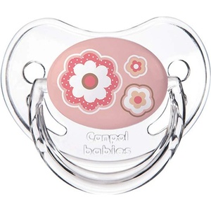 Canpol babies Силиконова залъгалка Canpol - Newborn Baby, 6-18 месеца, Розова (22/566_pin)