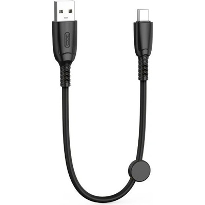 XO NB247 datový USB / USB-C, 6A, 0,25m, černý
