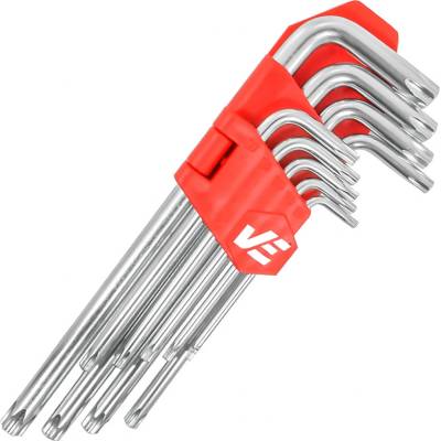 Verke Súprava dlhých torx kľúčov 9 ks V35502