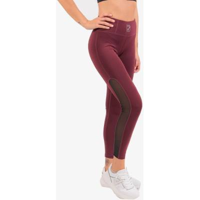 Bežecké nohavice LEGGINGS MOON čierna-čerešňová