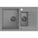 Quadron Вградена мивка Quadron Pop Peter 156, сива, композитна, 78x50 см (HCQP57850SZK) Мивка за вграждане