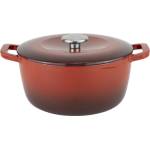 HORECANO HORECANO-Чугунена касерола дълбока 4.5L Ø24.8xh12cm ЧЕРВЕНА (HC-47175) (0147175)