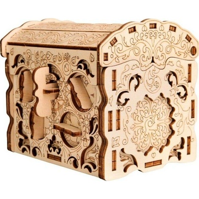 Dvě děti Hlavolam Secret Treasure Box složený