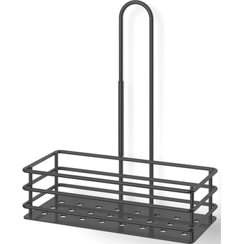 ZACK Стенна поставка за душ Iparo черна (40526)