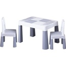 Dětské stolečky s židličkami Tega sada stoleček a židlička Multifun šedá