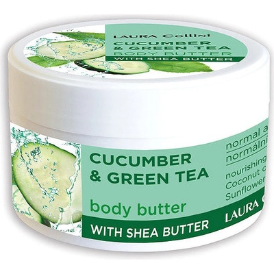 Laura Collini Tělové máslo okurka a zelený čaj 250 ml – Zboží Dáma