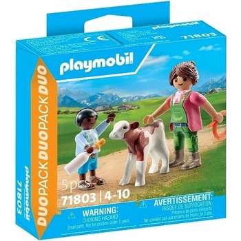 Playmobil 71803 Farmářka s dítětem a telátkem