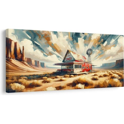 Obraz pod pouštní oblohou - 120x60