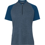 Vaude Дамска фланелка с къс ръкав за колоездене Vaude Women's Tamaro Half Zip Shirt IV Cycling jersey - Dark Sea Uni - размер 42 (EU) (156-2552-0514)