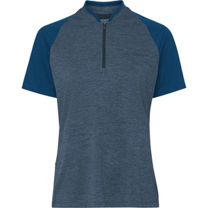 Vaude Дамска фланелка с къс ръкав за колоездене Vaude Women's Tamaro Half Zip Shirt IV Cycling jersey - Dark Sea Uni - размер 42 (EU) (156-2552-0514)
