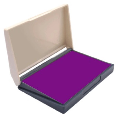 Shiny Poduška pre drevené pečiatky fialová 8,8 x 5,7 cm