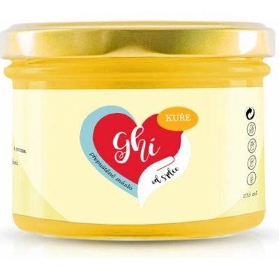 Ghí od Srdce prepustené maslo "Kura" 235ml