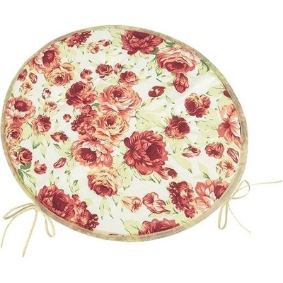 Bellatex Berta okrúhly hladký Pivonka ružová, zelená, priemer 40 cm
