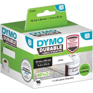 DYMO LabelWriter Издръжливи етикети с баркод 19 мм x 64 мм, 2 ролки (2112284)