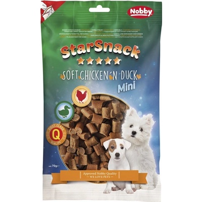 Nobby StarSnack Mini pamlsek pro psa kuře kachna 70 g