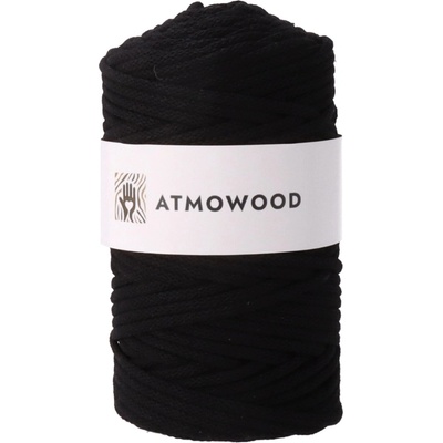 Atmowood příze 5 mm - černá