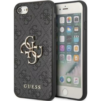 GUESS iPhone 7 / 8 / SE 2020 / 2022 сив твърд калъф 4G Big Metal Logo (GUHCI84GMGGR)