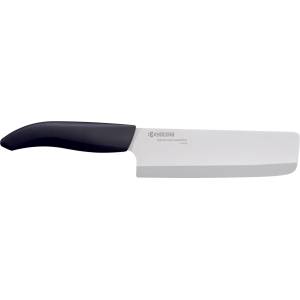 KYOCERA (Kyoto Ceramics - Япония) Керамичен сатър KYOCERA с бяло острие и черна дръжка - 15 см (Kyocera FK-150 WH-BK)