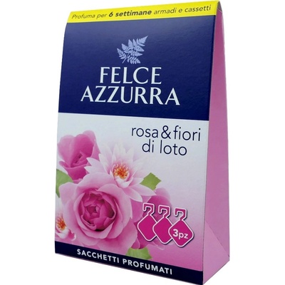 Felce Azzurra vonné sáčky do skříně Rosa a Fiori di loto 3 ks – Zboží Dáma