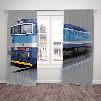 IMPAR Závěsy Brejlovec - modrý (Rozměr : 140x250, Materiál: Blackout)