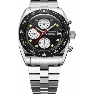 Nivada Grenchen Autochron Reverse Panda Meca - Bracelet