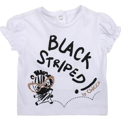 Chicco Girls Knitted Tee White Printed