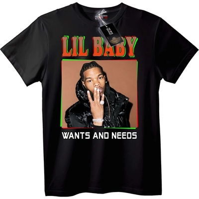 Тениска Lil Baby Искания и Нужди - 6XL, White