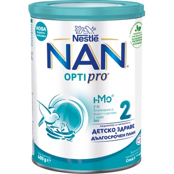 Nestle Преходно мляко на прах Nestle Nan - OptiPro 2, опаковка 400 g (12514000)