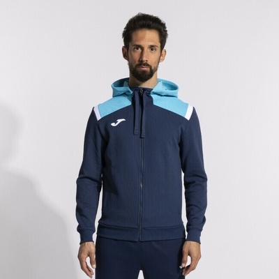 Joma Toledo zip-up hoodie navy fluor turquoise