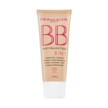 Dermacol BB Beauty Balance Cream 8in1 BB krém pro sjednocenou a rozjasněnou pleť Shell 30 ml