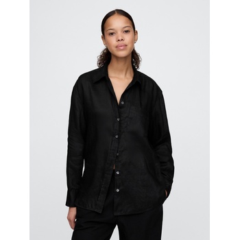 GAP Ленена риза с голям размер Голяма риза GAP GAP | Cheren | ЖЕНИ | XXS