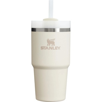 STANLEY Кремав термос със сламка от неръждаема стомана 600 ml Quencher H2.0 FlowState Tumbler Cream - Stanley (10-10826-304)