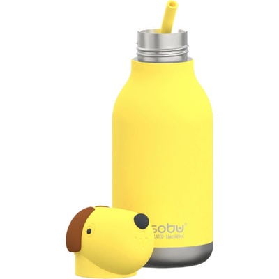 Asobu termoska Bestie Dog 460 ml odstíny žluté a zlaté