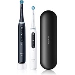 Oral-B iO5 комплект четки за зъби и резервни глави с калъфка DUO Black & White 2 бр