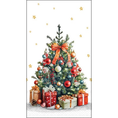 Ambiente Europe BV Servítky Vianočný stromček 33x40cm