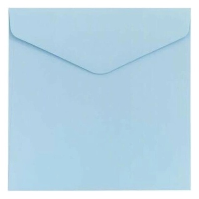 Ozdobné obálky Smooth - 16x16cm, 130 g/m2, saténové modré, 10 ks