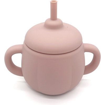 Martons silikónový hrnček pre bábätká a deti 150ml rose pink