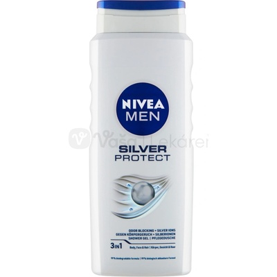Nivea Men Silver Protect sprchový gél 500 ml
