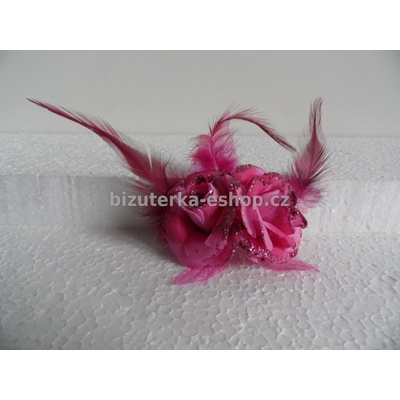 Bizuterka-eshop.cz květ růžový BZ-03410