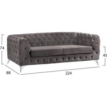 Image 1 of Bogdan Furniture Диван Мебели Богдан модел Albyrt Chestyrfiild - тройка