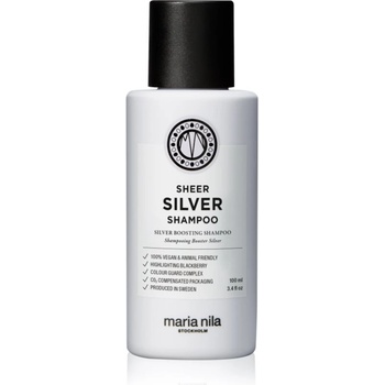 Maria Nila Sheer Silver Shampoo шампоан, неутрализиращ жълтите нюанси 100ml