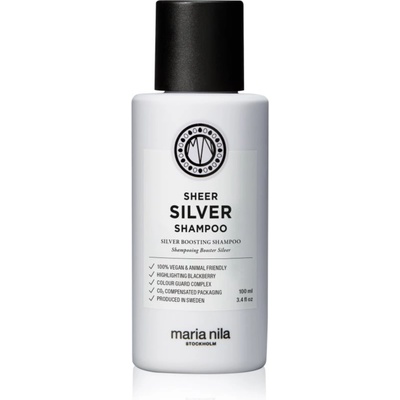 Maria Nila Sheer Silver Shampoo шампоан, неутрализиращ жълтите нюанси 100ml