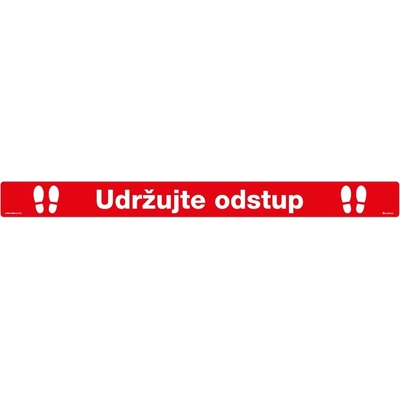 Walteco Samolepka "Udržujte odstup", délka 500 mm , 20914