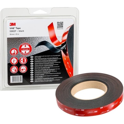 3M lepiaca páska 8 m x 19 mm čierna