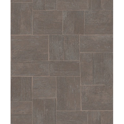 Khroma by Masureel Sivohnedá geometrická vliesová tapeta, Spirit of Nature, rozměry 0,53 x 10,05 m