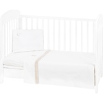 KikkaBoo Бебешки спален комплект с бродерия Kikkaboo - Dream Big, 60 х 120 сm, 3 части, Beige (41101030155)