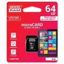 Pamäťové karty GOODRAM microSDXC Class 10 64GB M1AA-0640R12