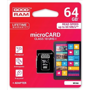 GOODRAM microSDXC Class 10 64GB M1AA-0640R12